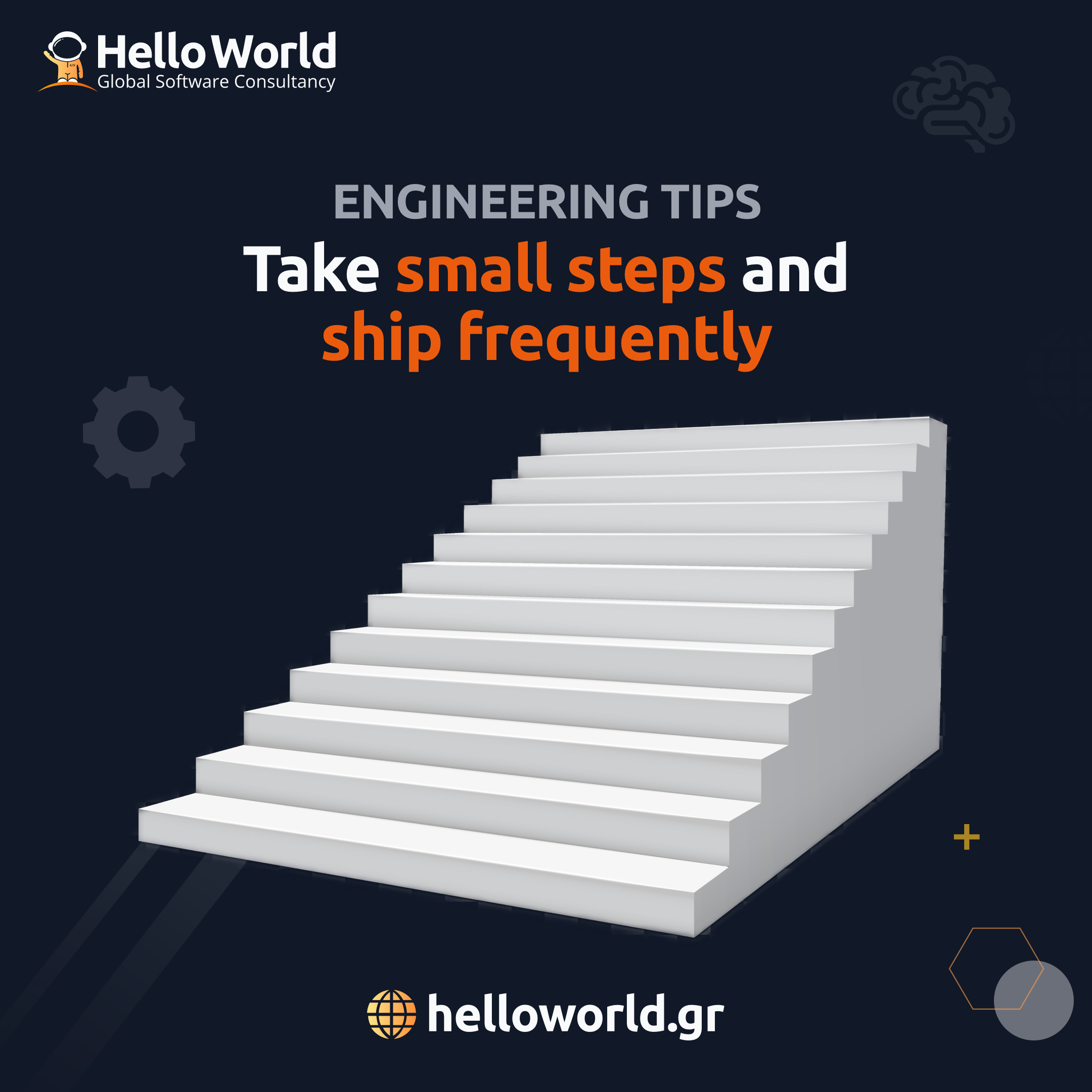 Take small steps and ship frequently