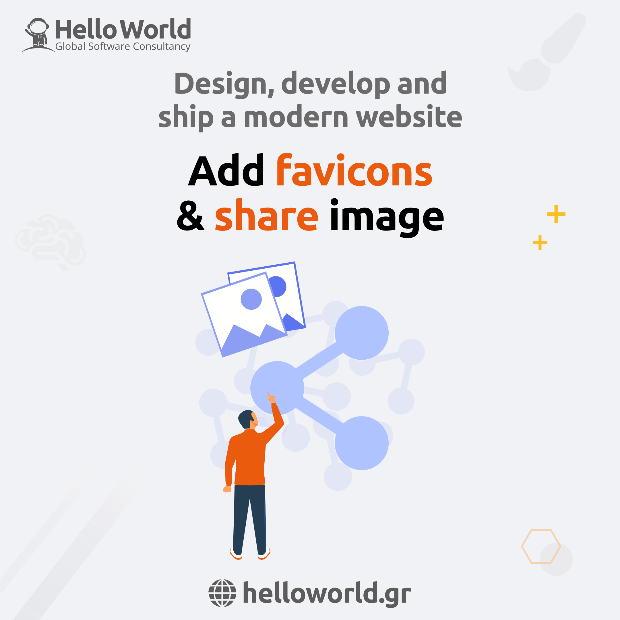 Modern Website: Add favicons and share image